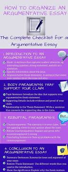 How To Write Argumentative Essay Checklist Essay Writing Skills Paper Writing Service Argumentative Essay