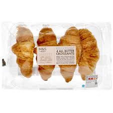 M S 4 Reduced Fat All Butter Croissants Ocado