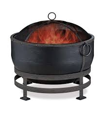 But after years of use, the finish can fade, especially if you're burning wood. Bronze Cauldron Wood Burning Fire Bowl Black Plowhearth