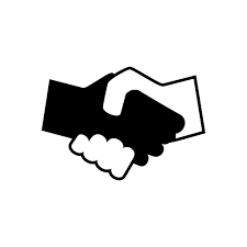 Black And White Shaking Hands Free Vector Icons Designed By Freepik Hand Logo Hands Icon Icon