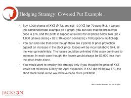 This strategy is considered \\covered\\ because the 2 positions (owning the stock and selling calls) are offsetting. Options December Ppt Download