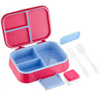 Set per bambini in plastica per uomo personalizzato per bambini bento box  rosa per bambini