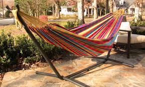 2 person hammock stand fit for brazilian hammock that have no spreader bars. Vivere 8ft Combo Double Hammock With Stand Groupon