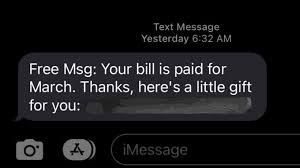 Spam text messages and phishing. Va33bp1u8devem