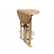 4.5 out of 5 stars. Nassau 32 Round Drop Leaf Teak Folding Bar Table