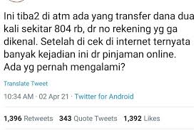 We did not find results for: Ramai Modus Pinjol Abal Abal Tiba Tiba Ditransfer Dan Ditagih Ini Respons Ojk Halaman All Kompas Com