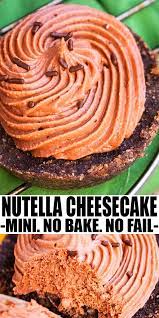 Easy Nutella Cheesecake No Bake Nutella Cheesecake Nutella Recipes Nutella Cheesecake Recipes