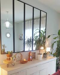 Un Peu De Soleil Dans La Maison Enfin Dans Ma Fausse Verriere Mirror Dining Room Glass Mirror Mirrored Canopy