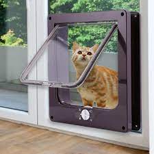 Tallest cat gate in the world. 4 Way Lock Dog Kitten Door Fine Abs Plastic Security Gate Cat Flap Door Pet Supplies Security Locks Only In And Out Dog Doors Ramps Aliexpress