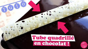 Tuto Comment Realiser Un Decor En Chocolat Le Tube Quadrille Youtube