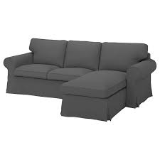 Find the ikea ektorp sofa with the chaise lounge print assembly instructions here: Ektorp 3er Sofa Mit Recamiere Hallarp Grau Ikea Deutschland