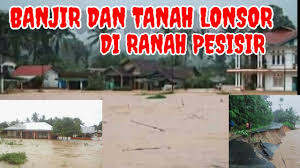 Sketsa gambar bencana alam banjir. How M Chu Banjir
