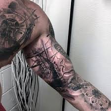 What do nautical tattoos mean? 70 Ship Tattoo Ideas For Men A Sea Of Sailor Designs Sleeve Tattoos Full Sleeve Tattoo Design Tattoo Sleeve Designs