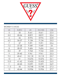 Guess Sneaker Size Chart Guess Swimsuit Size Chart Jack