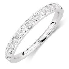 1 2 Carat Tw Diamond Wedding Band Michael Hill With Images Womens Wedding Bands Diamond Wedding Bands White Gold