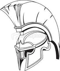 An Illustration Of Spartan Roman Greek Trojan Or Gladiator Helmet Spartan Helmet Tattoo Gladiator Helmet Helmet Tattoo