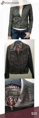 Ci Sono Faux Leather Jacket By Cavalini Leather Jacket Faux Leather Jackets Jackets