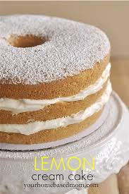 Lemon Cream Cake Recipe Desserts Lemon Cream Cake Yummy Cakes