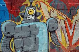 Graffiti Robot 2 2 Barcelona Street Art Graffiti Art