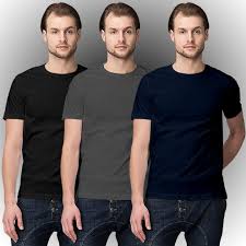 Black And White Combination T Shirt Black Dark Grey Navy Blue Half Sleeve T Shirt Combo 3 T Shirts Ovicity Mens Tshirts Mens Half Sleeve Mens T Shirts Online