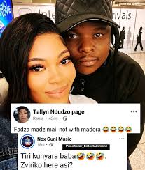 JUST IN >>>>Musician Nox Guni and ex-wife Tallyn appear to respond to each  other indirectly in recent posts.