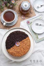 古早味鸳鸯蛋糕 花生 巧克力米 爱 厨房的幸福之味 chocolate cake peanut