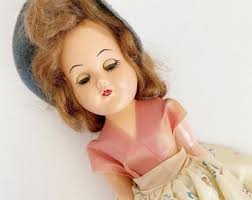 Vintage Doll With Blinking Eyes And Dress