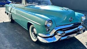 Image result for Cadet Blue 1953 Oldsmobile