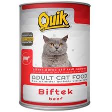 quik biftekli kedi konservesi 415 gr amazon pet center kedi konserve kus yemi