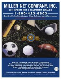 Sports Net And Equipment Catalog By Miller Net Company Inc