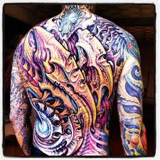 Guy Aitchison Hyperspace Studios Tattoo Back Bio Mechanical Organic Tatuirovki Abstraktnye Tatuirovki Kiberpank