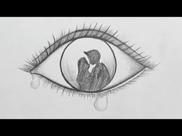Allow yourself a few hours daily practice and bang you will definitely see the improvement there is nothing easier than sketching. How To Draw An Eye With Teardrop Pencil Drawing Pencil Sketching Youtube Easy Love Drawings Art Drawings Sketches Creative Art Drawings Sketches