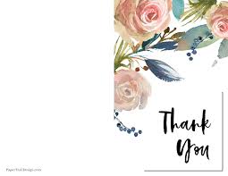 Funeral cards can be used for a variety of reasons related to or relevant to a funeral service. Free Printable Thank You Cards Paper Trail Design