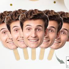 Custom Photo Face Fans