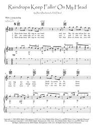 The original version was featured. Raindrops Keep Fallin 039 On My Head Guitar Fingerstyle By B J Thomas Digital Sheet Music For Sheet Music Single Tablature Download Print H0 678689 Sc000017223 Sheet Music Plus
