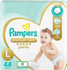 Buy PAMPERS PREMIUM CARE PANTS DIAPERS LARGE 44 COUNT Online & Get Upto 60%  OFF at PharmEasy