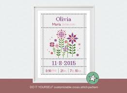 Check spelling or type a new query. Diy Customizable Pattern Instant Download Baby Girl Birth Announcement Retro Cross Stitch Pattern Baby Birth Sampler Flowers Craft Supplies Tools Sewing Needlecraft Okumkomfoods Com