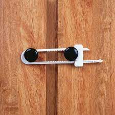 Chrome drawer and cabinet keyed cam lock is for use on metal or wood cabinet doors for security. Safety 1st Cabinet Slide Locks 2 Pack 11002 The Home Depot