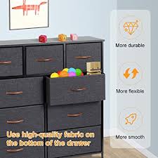 This video is vintage statements newest completed piece. Buy Dresser For Bedroom With 9 Drawers Fabric Dresser Tower For Closets Bedroom Hallway Sturdy Steel Frame Wooden Top Grey With Black Wooden Handle Online In Indonesia B08bjxtbtc