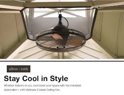Those types of ceiling fans are a little more decrative and weren't intended for that. Allen Roth Valdosta 20 In Oil Rubbed Bronze Ceiling Fan 3 Blade In The Ceiling Fans Department At Lowes Com