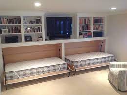 Splashy Hideabed Vogue Boston Transitional Basement Image Ideas With Basement Renovation Horizontal Murphy Bed Recre Remodel Bedroom Home Transitional Basement