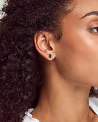 Free shipping and free returns. Emilie Silver Stud Earrings In Platinum Drusy Kendra Scott