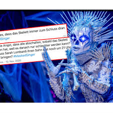 The real horror is that she was ever onstage at all. The Masked Singer Zuschauer Wutend Auf Prosieben Nur Skelett Hat Festen Platz Tv