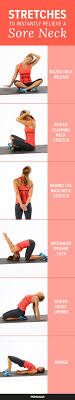 These Stretches Will Take Care Of Your Sore Neck Neck Exercises Sore Neck Exercise
