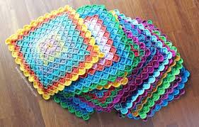 This granny square crocheted afghan is gorgeous. Bavarian Buster Blanket Free Crochet Pattern It S All In A Nutshell Crochet