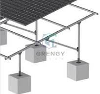 Customized Concrete Block Solar Ground Mounting Frame System ...