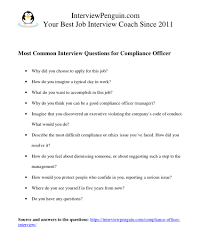 In this post, you can reference some of the most common interview questions for a finance and administration officer interview along with appropriate answer samples. Top 20 Compliance Officer Interview Questions And Answers In 2020