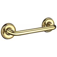 Grab bars require the strength and support it gets from the structural 2×4's that are already part of the walls in your home and the solid mount ™ attaches directly to the studs removing. Smedbo Villa Polished Brass Grab Bar V225 At Victorian Plumbing Uk