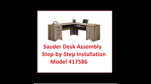 You just detach the external peripherals like monitor, keyboard. Sauder Desk Assembly Model 417586 Youtube