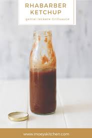 Selbst Gemachter Rhabarberketchup Die Beste Grillsauce Rezept Grillsauce Ketchup Rhabarber